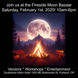1 February 2025 Vending at the Fireside Moon Bazaar! 1 February 2025 Vending at the Fireside Moon Bazaar!