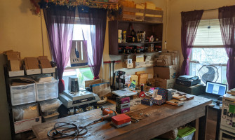 How to Squeeze a 400 Square Foot Shop into a 120 Square Foot Spare Room in the Middle of a Pandemic...