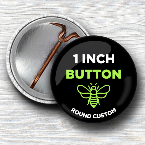 Custom 1 Inch Round Pinback Buttons