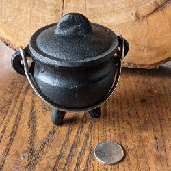 Cast Iron Mini  Cauldron 3"