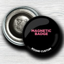 Custom Round Magnet-Back Badges