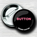 Custom Round Pin-Back Buttons