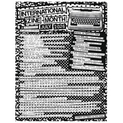 2026 July is International Zine Month Poster!