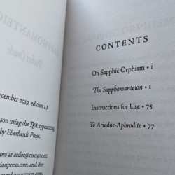 Sapphomanteion, a lesbian oracle Sapphomanteion, a lesbian oracle