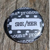 She/Her Pronoun Button: Express Yourself Authentically!