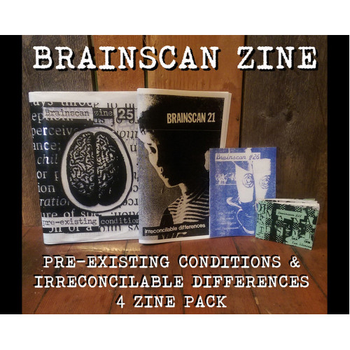 Brainscan Zine Pre-existing Conditions & Irreconcilable Differences 5 zine pack