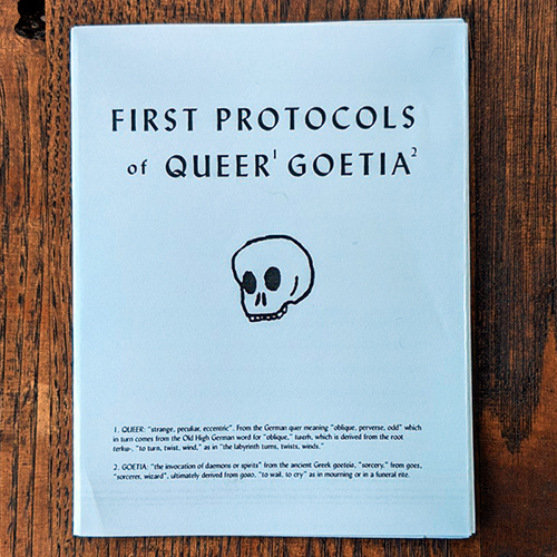 First Protocols of Queer Goetia