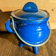Cast Iron Cauldron- BLUE