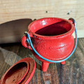 Cast Iron Cauldron- RED Cast Iron Cauldron- RED