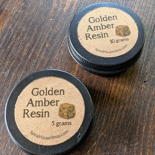 Solid Amber Resin (5g & 10g Tins)