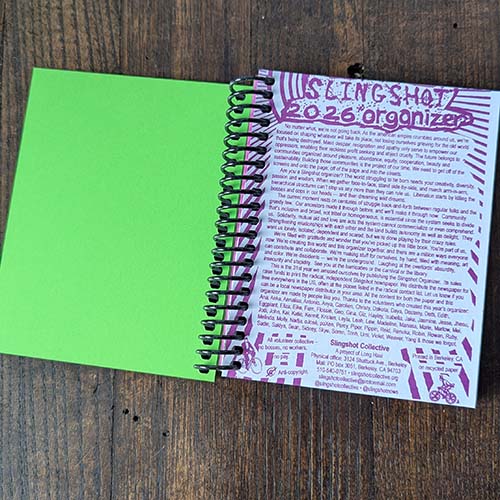 2026 Slinshot pocket Spiral Organizer 2026 Slinshot pocket Spiral Organizer