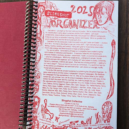 Slingshot Organizer 2025 Large Sprial Bound