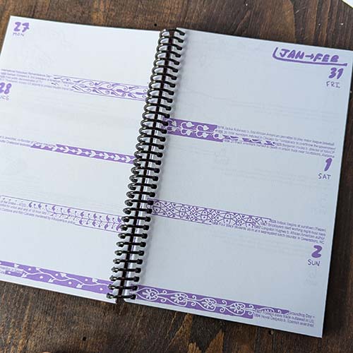 Slingshot Organizer 2025 Large Sprial Bound