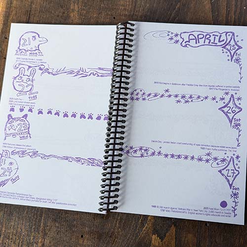 Slingshot Organizer 2025 Large Sprial Bound